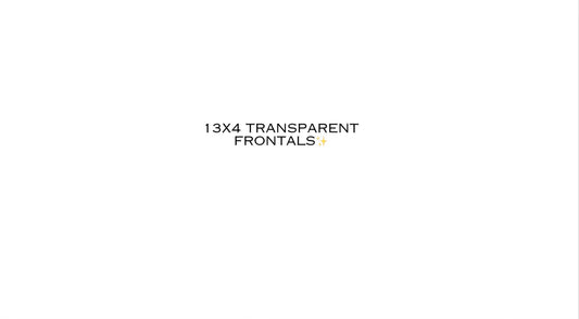 13x4 Transparent Frontals